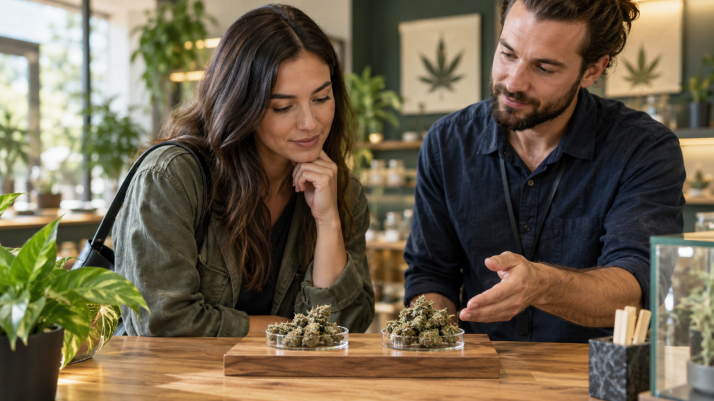 Sativa vs indica comparison for adult cannabis shoppers in Webster MA